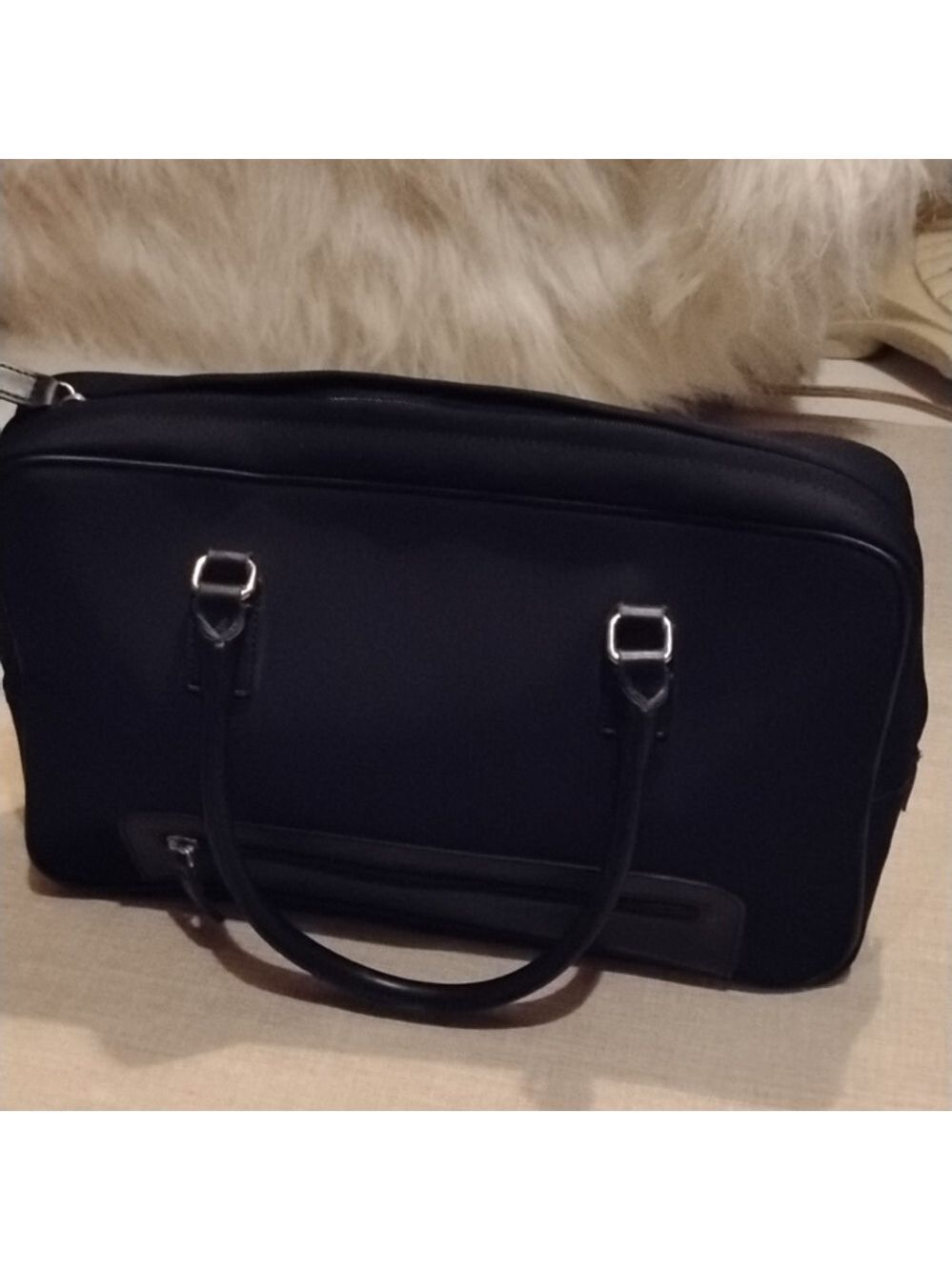 Hillard and Hanson Small Travel Bag. Black Men's Bag